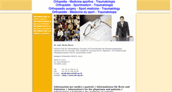 Desktop Screenshot of ortho-sportmed.ch